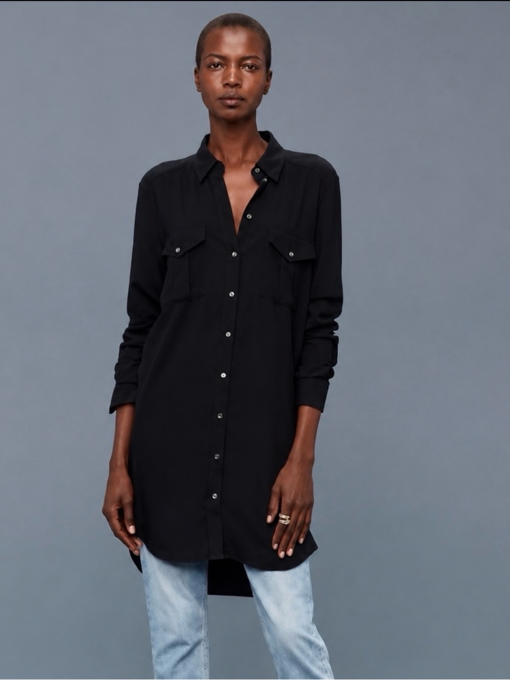 Aritzia Wilfred Free Veronika Dress/Tunic | Size Small | Black
